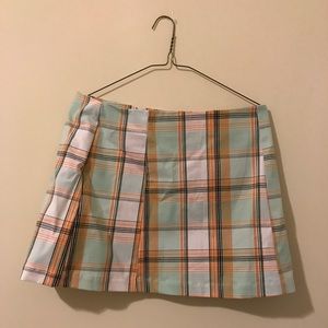 Urban Renewal Remnants Pastel Plaid Skirt